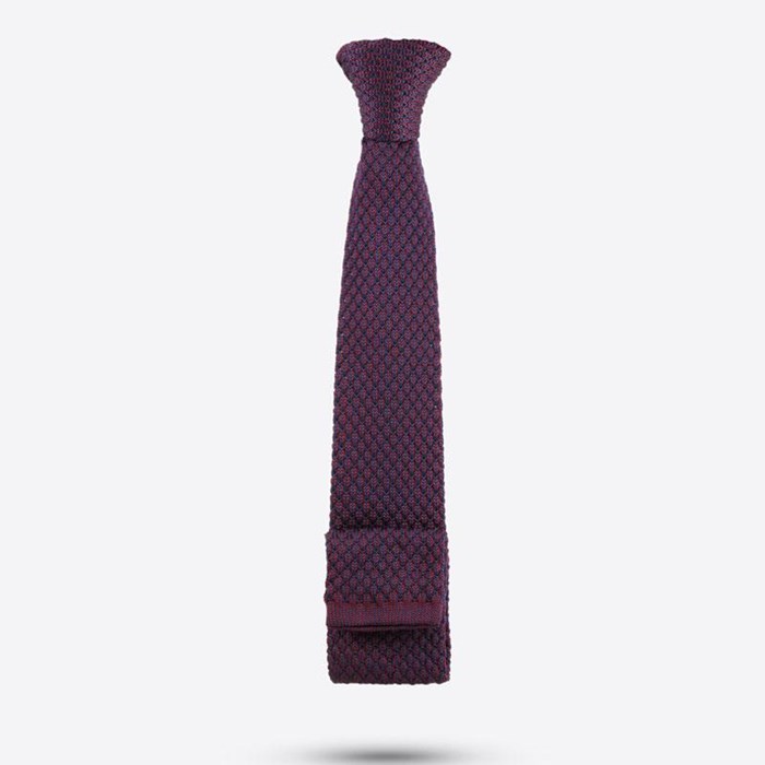 کراوات مردانه بافت سرمه ای زرشکی Mens tie with crimson crimson texture