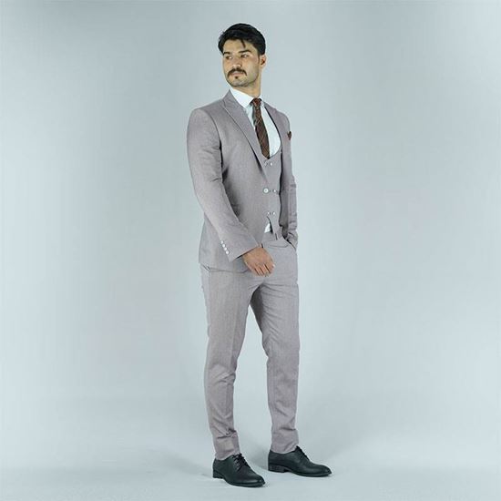 کت و شلوار مردانه راه راه محو