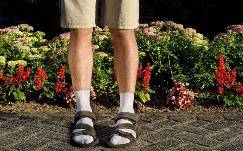پوشیدن کفش تابستانی با جوراب ممنوع