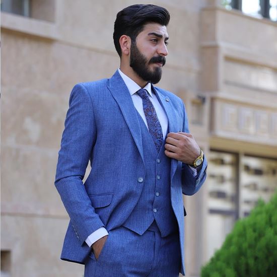 کت و شلوار ژیله دار مدل  H28