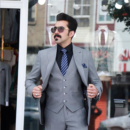 کت و شلوار ژیله دار مدل  H24