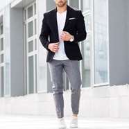 نحوه ست کردن کت تک با تیشرت مردانه