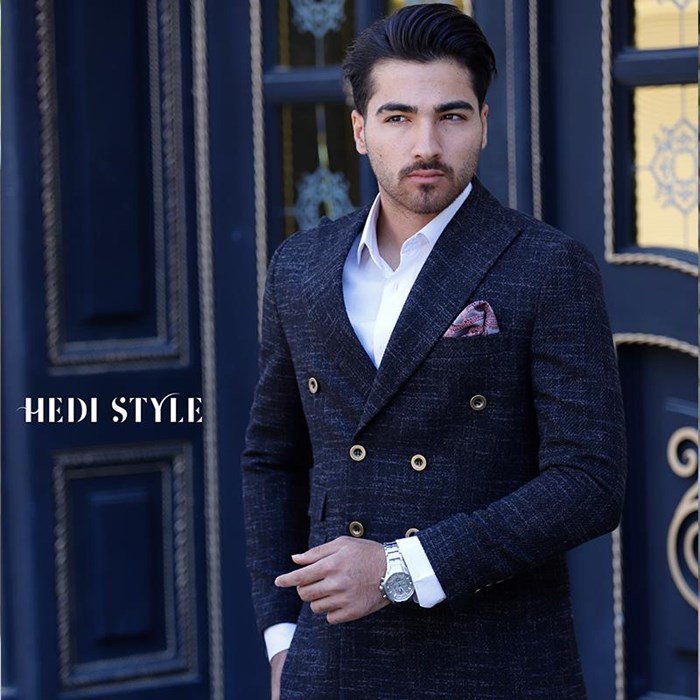 کت تک مردانه دبل برست ;مدل H 29 Men's double-breasted single coat code sc-4549