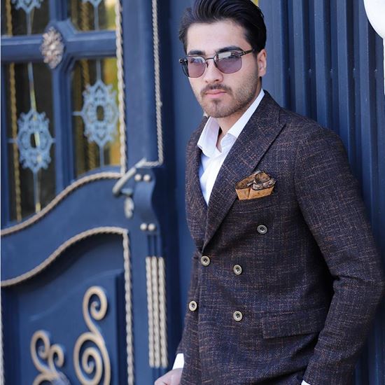 کت تک مردانه دبل برست  ;مدل  H 29