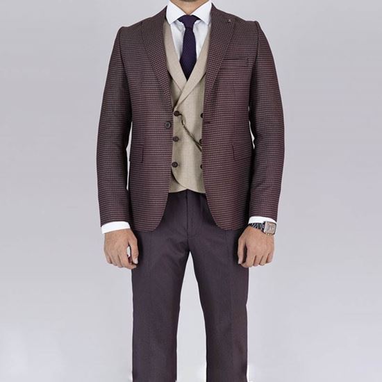 کت و شلوار مردانه مدل مربعی ریز