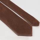 Tie and brown dotted leather set code T01-07-2103