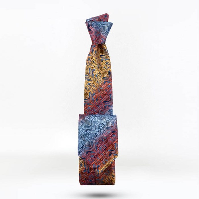 Colorful mens tie and leather set