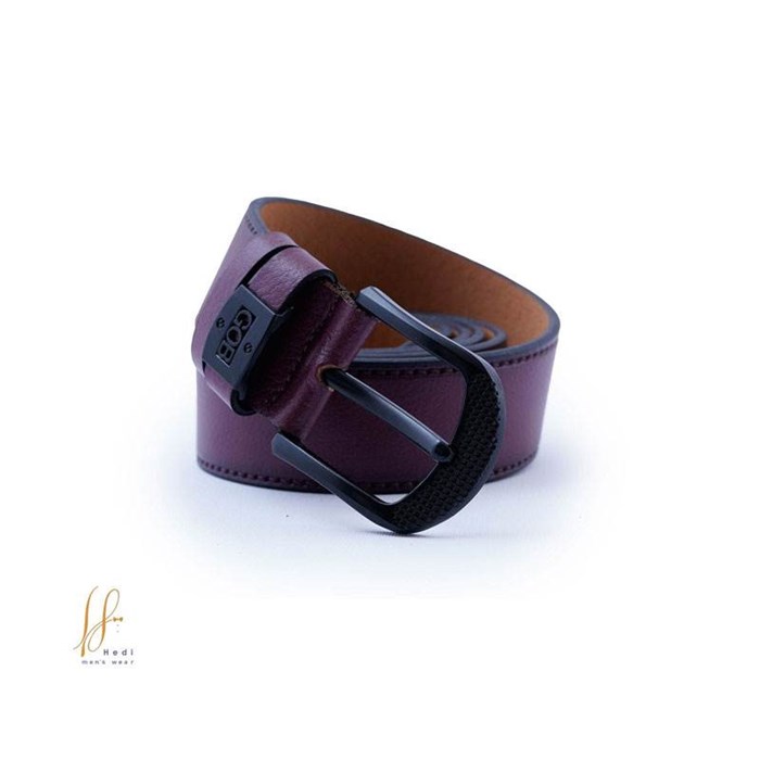 Simple eggplant belt