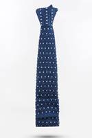 Mens tie with crimson dotted texture