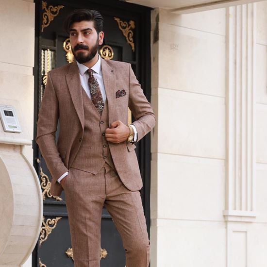 کت و شلوار ژیله دار مدل  H28