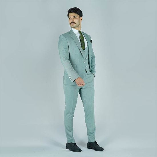 کت و شلوار مردانه راه راه محو