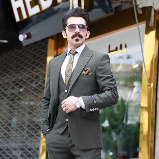 کت و شلوار ژیله دار مدل  H24