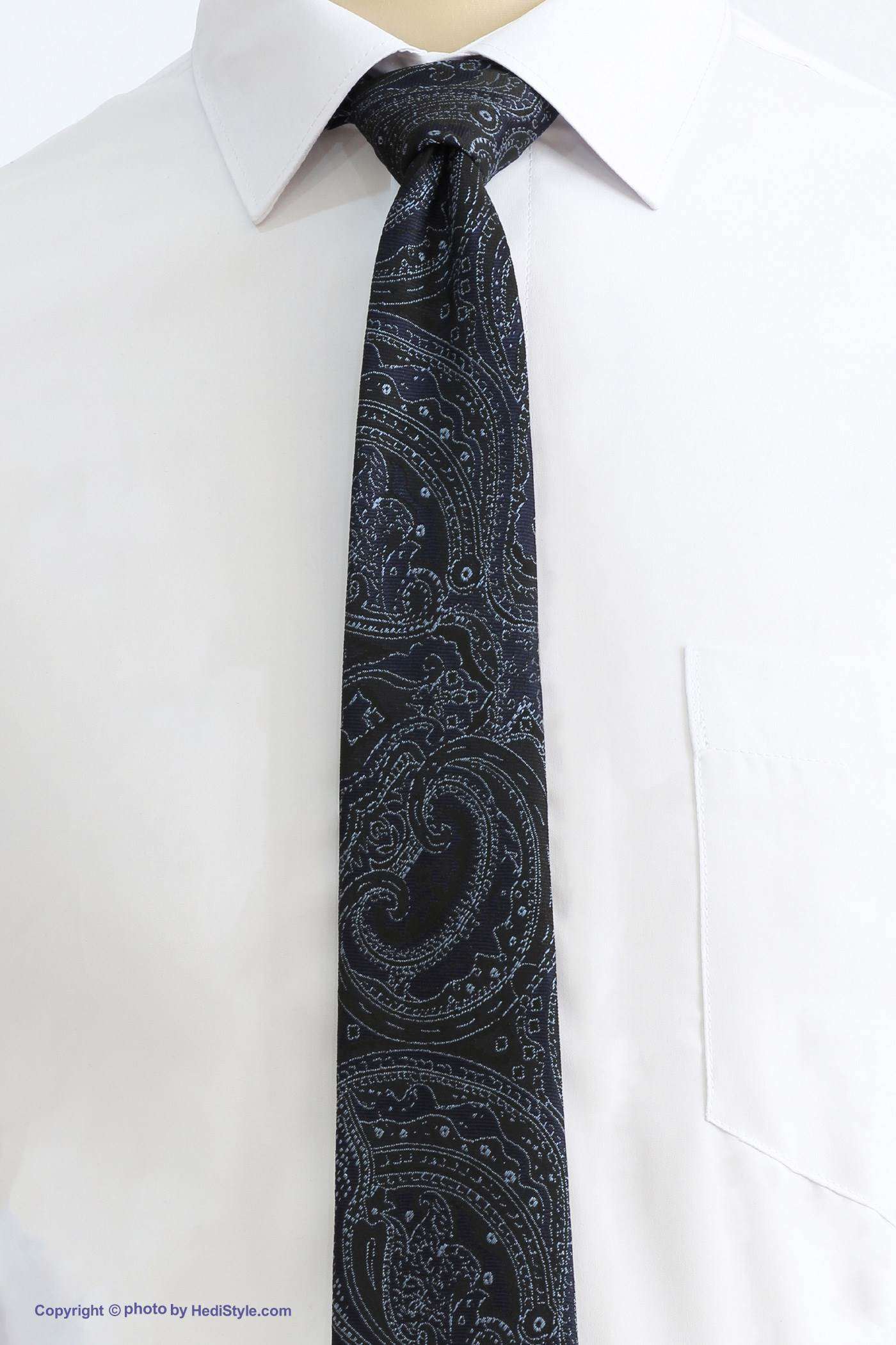 Tie set and skin of the design of the blue navy blue jacket code T01-07-1208