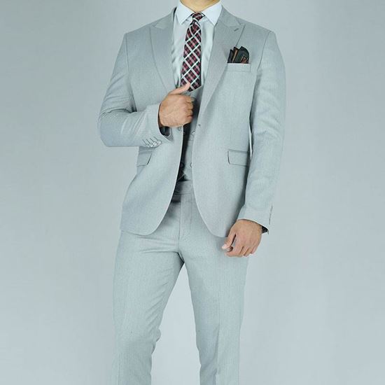 کت و شلوار مردانه راه راه محو