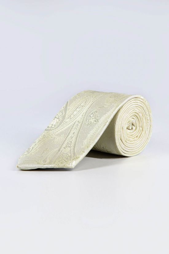 کراوات طرح بته جقه لیمویی کد T01-07-2503