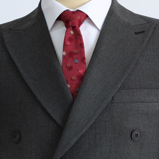 ست کراوات و پوشت طرح قاصدک زرشکی کد T01-07-3004